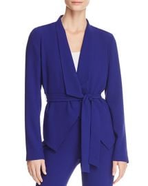 Elie Tahari Jenn Tie-Waist Jacket in Blue at Bloomingdales